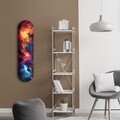 Tablou decorativ, Colorful Space v2, Dimensiune: 20 x 80 cm, Multicolor