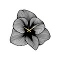 Ceas de perete, Aprire, (Grosime: 1,5 mm), Negru