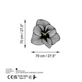 Ceas de perete, Aprire, (Grosime: 1,5 mm), Negru