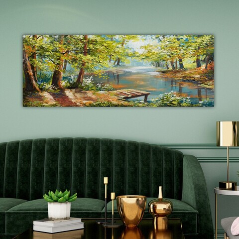Tablou decorativ, YTY1193655400_3080, 30 x 80 cm, Multicolor