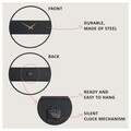 Ceas de perete, Stripe Metal Wall Clock, Dimensiune: 49 x 49 cm, Negru