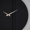 Ceas de perete, Block Metal Wall Clock, Dimensiune: 46 x 46 cm, Negru