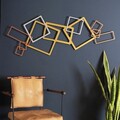 Decoratiune de perete, APT753LAGB, Dimensiuni: 45 x 116 cm, Aur / Argint / Cupru