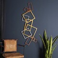 Decoratiune de perete, APT753LAGB, Dimensiuni: 45 x 116 cm, Aur / Argint / Cupru