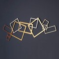 Decoratiune de perete, APT753LAGB, Dimensiuni: 45 x 116 cm, Aur / Argint / Cupru