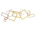Decoratiune de perete, APT753LAGB, Dimensiuni: 45 x 116 cm, Aur / Argint / Cupru