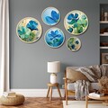 Tablou decorativ (5 Pieces), Iaht-20, Dimensiuni: 43,5 x 43,5 cm (1 bucată), Multicolor