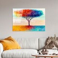 Tablou decorativ, UV-769 70 x 100, 70 x 100 cm, Multicolor