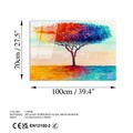 Tablou decorativ, UV-769 70 x 100, 70 x 100 cm, Multicolor