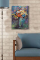 Tablou decorativ, Kanvas Tablo (50 x 70), Lemn (Grosime: 3 cm, Multicolor