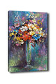 Tablou decorativ, Kanvas Tablo (50 x 70), Lemn (Grosime: 3 cm, Multicolor