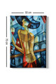 Tablou decorativ, Kanvas Tablo (50 x 70), Lemn (Grosime: 3 cm, Multicolor