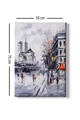 Tablou decorativ, Kanvas Tablo (50 x 70), Cadru: 100% LEMN (grosime: 3 cm), Multicolor