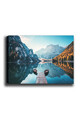 Tablou decorativ, Kanvas Tablo (70 x 100), Lemn (Grosime: 3 cm, Multicolor