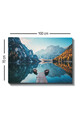 Tablou decorativ, Kanvas Tablo (70 x 100), Lemn (Grosime: 3 cm, Multicolor