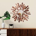 Oglinda decorativa, Mirror Sun 3, Dimensiuni: 75 x 75 x 4 cm, Multicolor