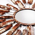Oglinda decorativa, Mirror Sun 3, Dimensiuni: 75 x 75 x 4 cm, Multicolor