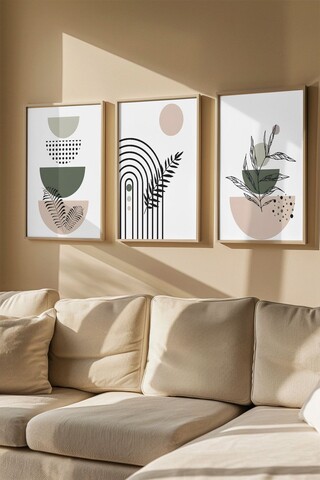 Tablou decorativ (3 Pieces), Artvmodel10-Ahsap, MDF (Grosime: 2,7 mm, Multicolor