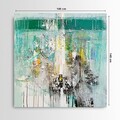 Tablou decorativ, DEV10702-140140, Lemn (Grosime: 3-4 cm, Multicolor