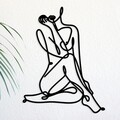 Decoratiune de perete, Eve, Dimensiune: 39 x 50 cm, Negru
