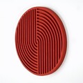 Decoratiune de perete, ART128, Dimensiuni: 33 x 33 x 2 cm, Rosu
