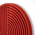 Decoratiune de perete, ART128, Dimensiuni: 33 x 33 x 2 cm, Rosu