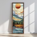 Tablou decorativ, LONG001-S/120-40, Imprimat UV, Multicolor