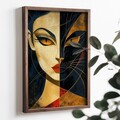 Tablou decorativ, TUN079-XL, Lemn, Multicolor