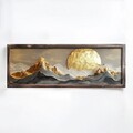 Tablou decorativ, EMR034, Lemn, Multicolor
