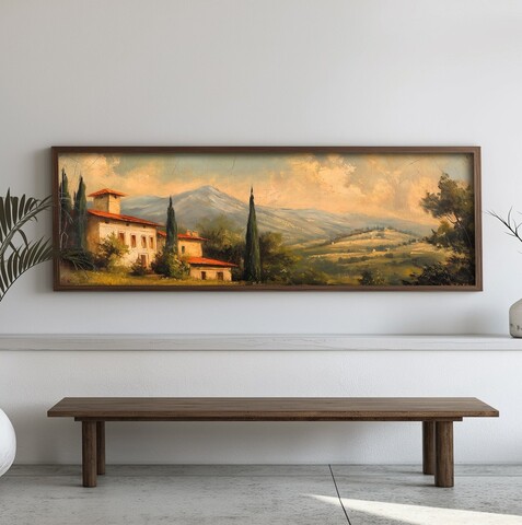 Tablou decorativ, EMR039, Lemn, Multicolor