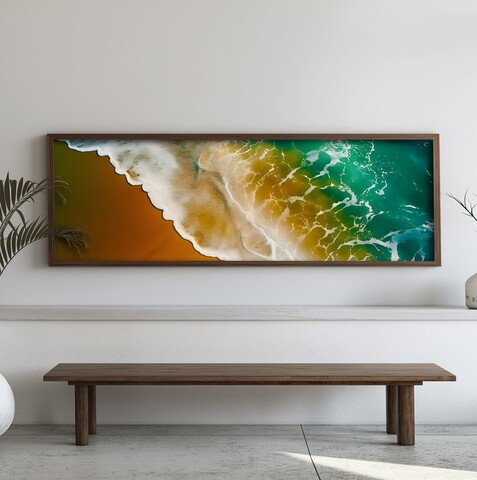 Tablou decorativ, EMR032, Lemn, Multicolor