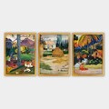 Set 3 tablouri decorative, 3AC_UN3897173_3545, Polistiren, Multicolor