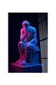 Tablou decorativ, Hhlneon0020, 50 x 70 cm, Multicolor