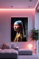 Tablou decorativ, Hhlneon0023, 70 x 100 cm, Multicolor