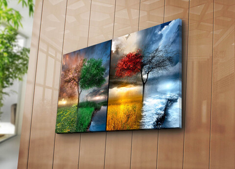 Tablou decorativ, 5070C-46, Dimensiune: 45 x 70 cm, Multicolor