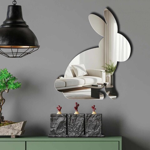 Oglinda decorativa, EAS001SILVER, Partea de jos: 100% EVA (Grosime: 10 mm, Argintiu