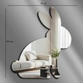 Oglinda decorativa, EAS001SILVER, Partea de jos: 100% EVA (Grosime: 10 mm, Argintiu