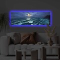 Tablou decorativ cu lumina LED, 3090KTLGDACT, 30 x 90 cm, Multicolor