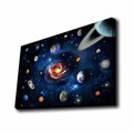 Tablou decorativ cu lumina LED, 4570KTLGDACT, Dimensiune: 45 x 70 cm, Multicolor
