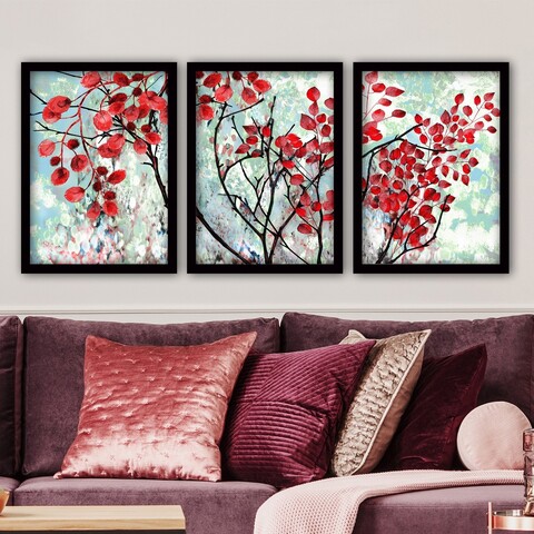 Tablou decorativ (3 Pieces), 3SC119, Plastic, Multicolor