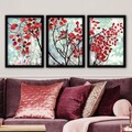 Tablou decorativ (3 Pieces), 3SC119, Plastic, Multicolor