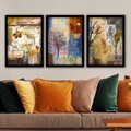 Tablou decorativ (3 Pieces), 3SC147, Plastic, Multicolor