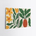 Tablou decorativ (2 Pieces), 2KNV4387, Lemn, Multicolor