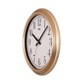 Ceas de perete decorativ, Beta, Dimensiune: 38 x 38 cm, Auriu