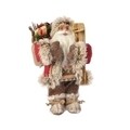 Decoratiune Santa country style, Decoris, H30 cm, poliester, multicolor