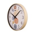 Ceas de perete decorativ, Summer, Dimensiune: 38 x 38 cm, Bej