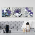 Set 3 tablouri decorative, DRPRC60, Cadru: 100% LEMN (grosime: 3 cm), Multicolor