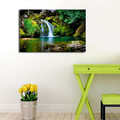 Tablou decorativ cu lumina LED, 4570DACT-34, Dimensiune: 45 x 70 cm, Multicolor