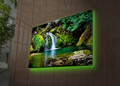 Tablou decorativ cu lumina LED, 4570DACT-34, Dimensiune: 45 x 70 cm, Multicolor