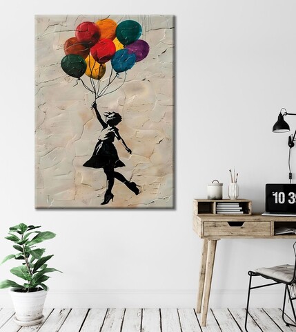 Tablou decorativ, WY423 (50 x 70), Canvas imprimat, Multicolor